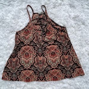 WINDSOR PAISLEY PRINT CAMI TOP. SIZE SMALL